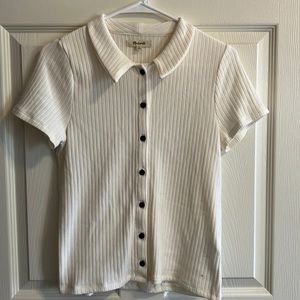 Madewell Ribbed Button-down Polo